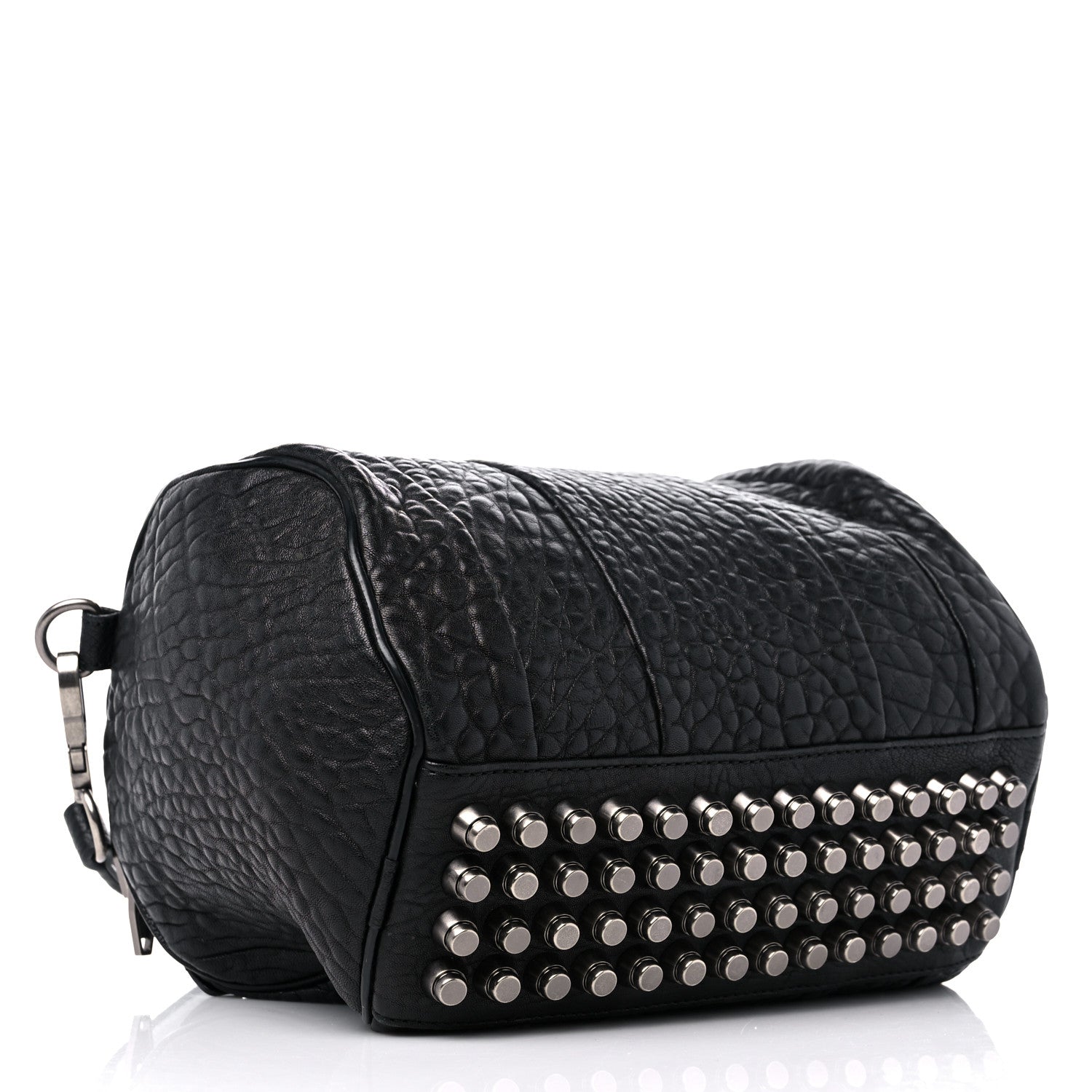 Alexander Wang Pebbled Lambskin Mini Rockie Black Rhodium Hardware 4 of 10