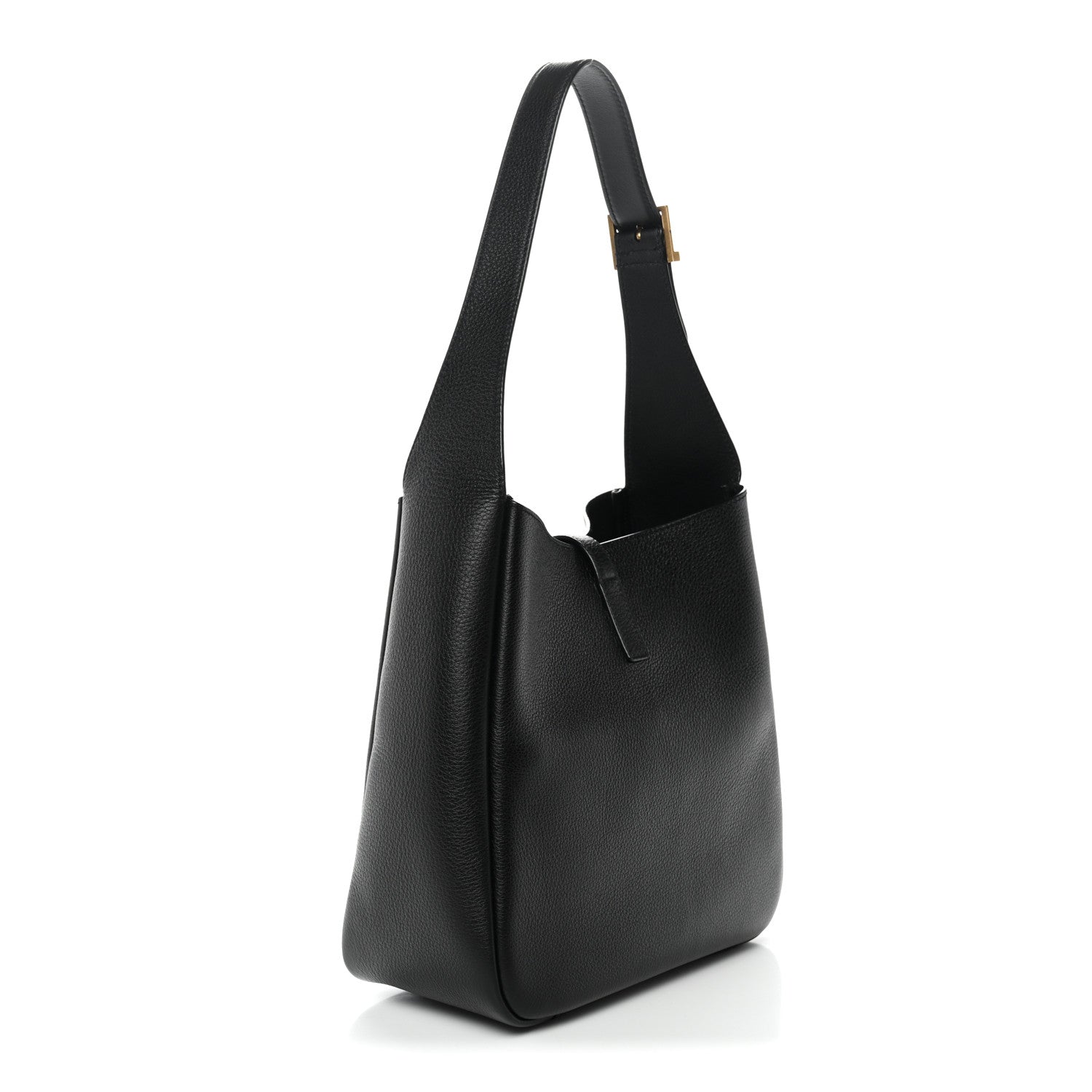 Saint Laurent Supple Calfskin Small Le 5 A 7 Soft Hobo Black 3 of 11