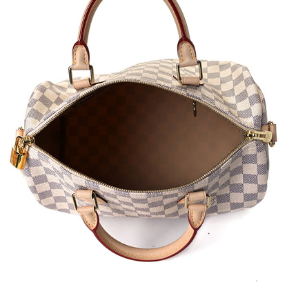 Louis Vuitton Damier Azur Speedy Bandouliere 30 5 of 10