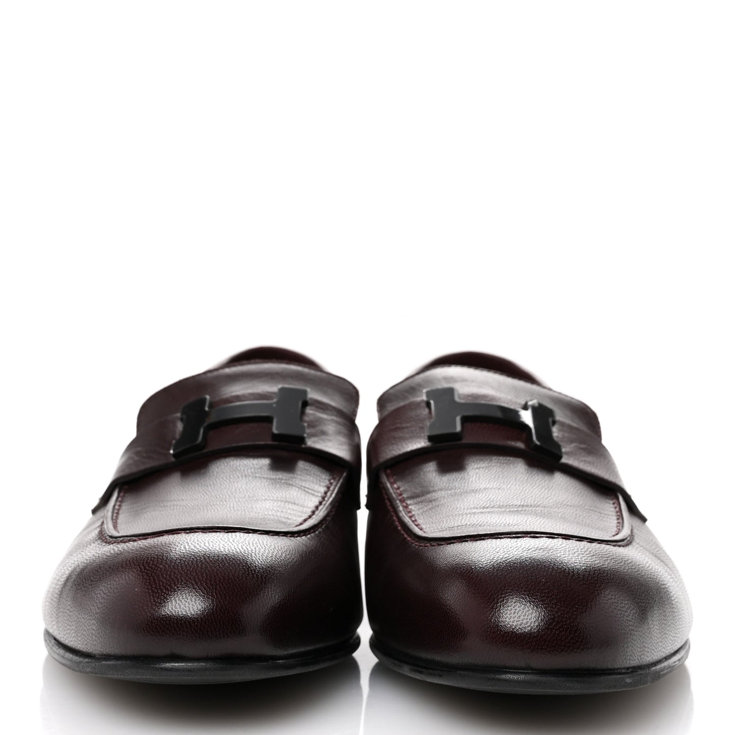 Goatskin Mens Paris Loafers 42 Marron Mahogany
