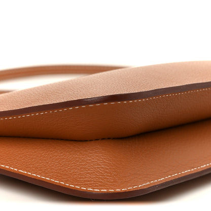 Hermes Evercolor Chaine d'Ancre Zipengo Pochette To Go Gold 9 of 10
