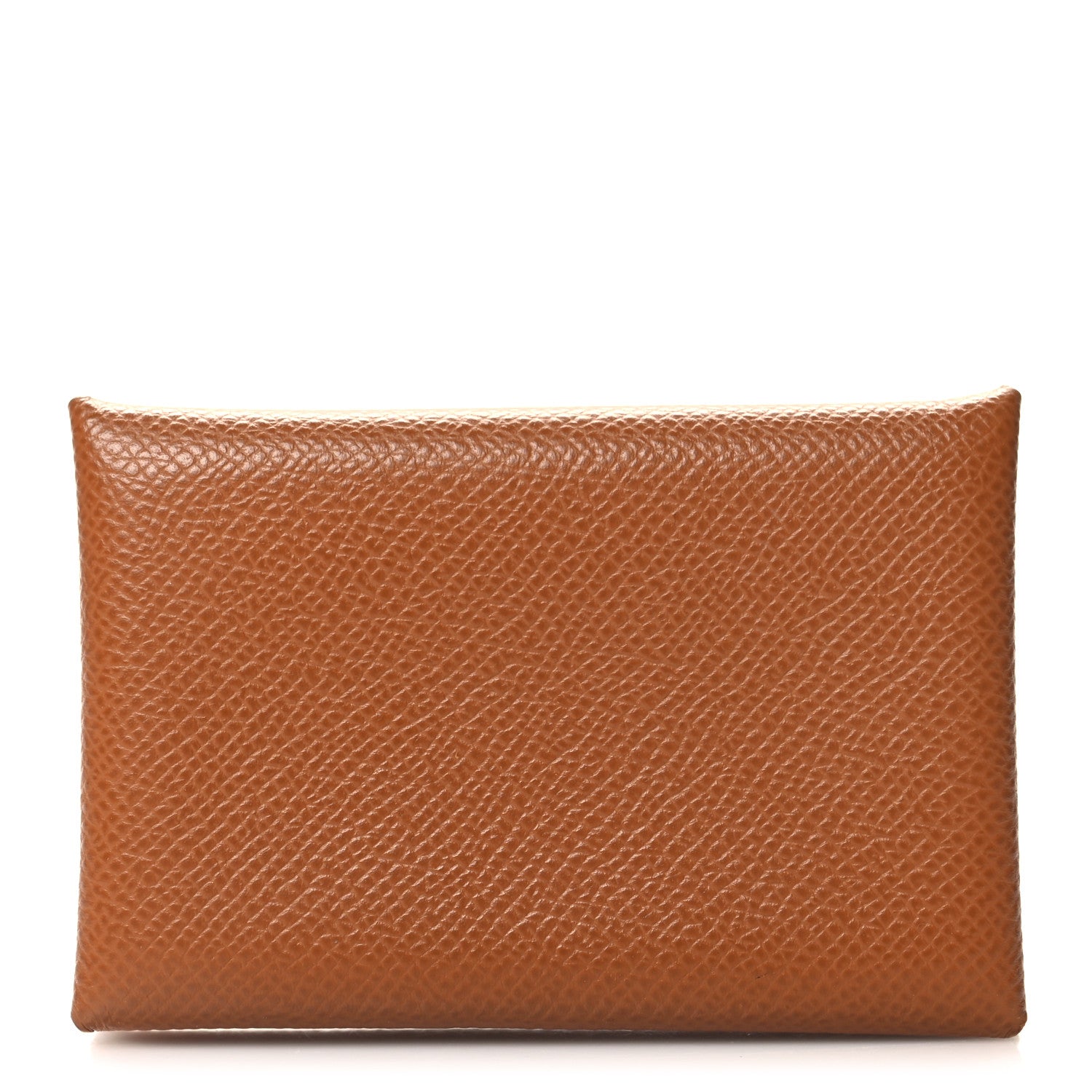 Hermes Epsom Calvi Card Case Gold 1 of 11