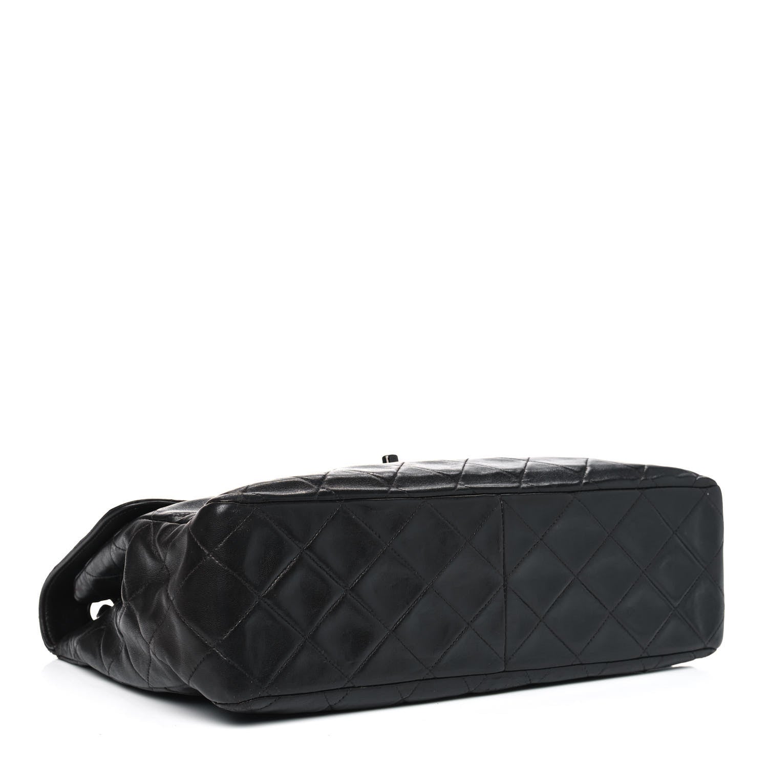 Chanel Lambskin Quilted Jumbo Single Flap So Black 3 of 5