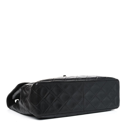 Chanel Lambskin Quilted Jumbo Single Flap So Black 3 of 5