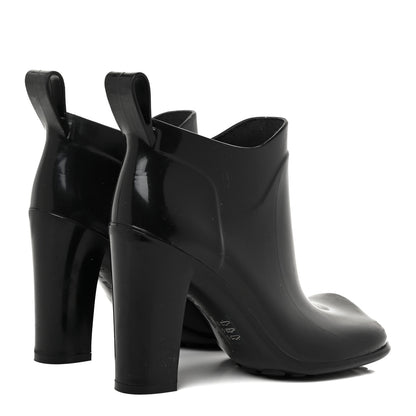 Bottega Veneta Rubber Shine Ankle Boots 38 Black 4 of 19