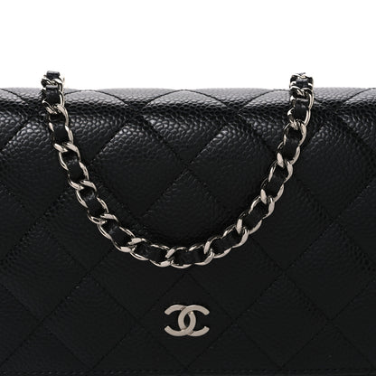 Chanel Caviar Quilted Wallet on Chain WOC Black 8 of 10