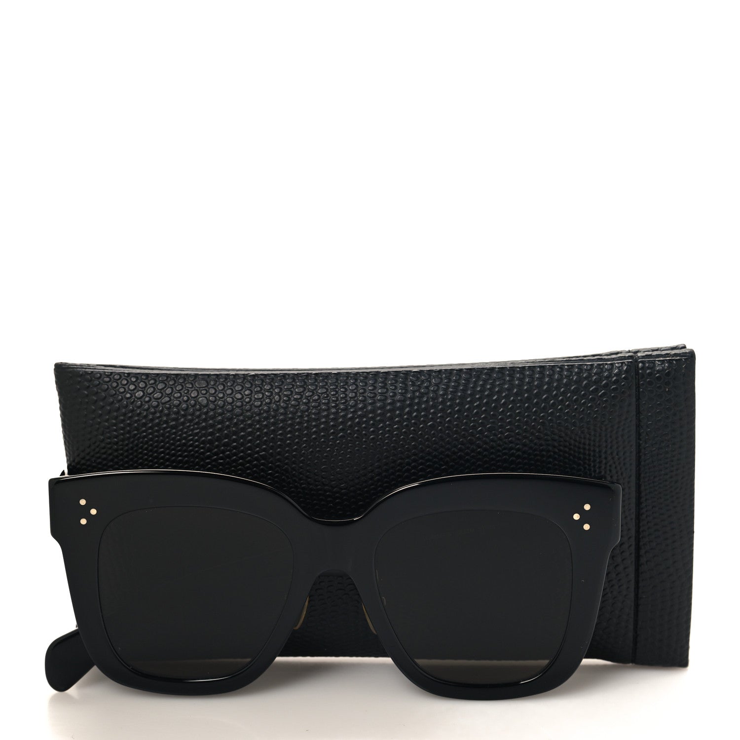 Celine Acetate Kim Sunglasses CL 41444/S Black 7 of 7