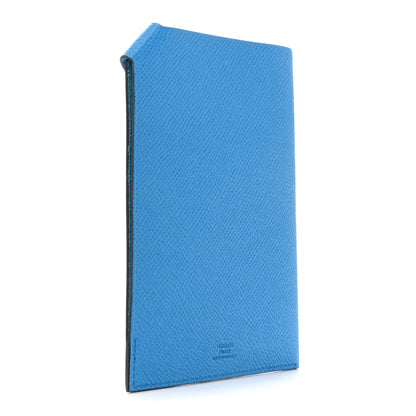 Hermes Epsom Tarmac Dot PM Passport Holder Bleu Zanzibar Rouge H 3 of 10
