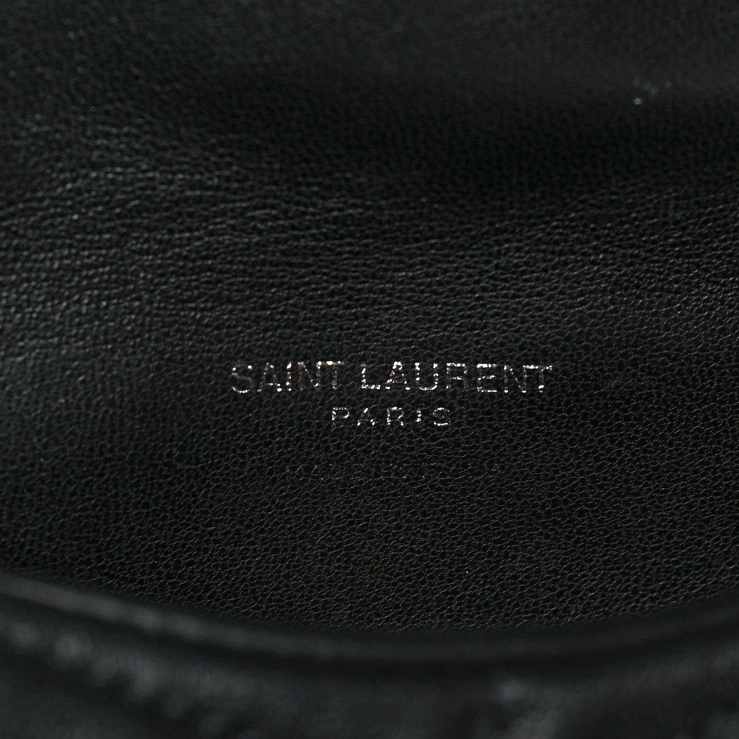 Saint Laurent Lambskin Monogram Loulou Puffer Pouch Clutch Black 6 of 11