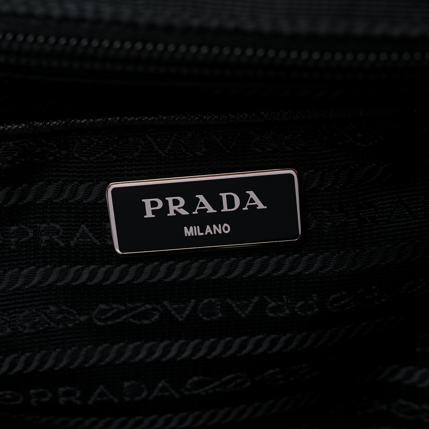 Prada Tessuto Nylon Saffiano Medium Backpack Black 6 of 9