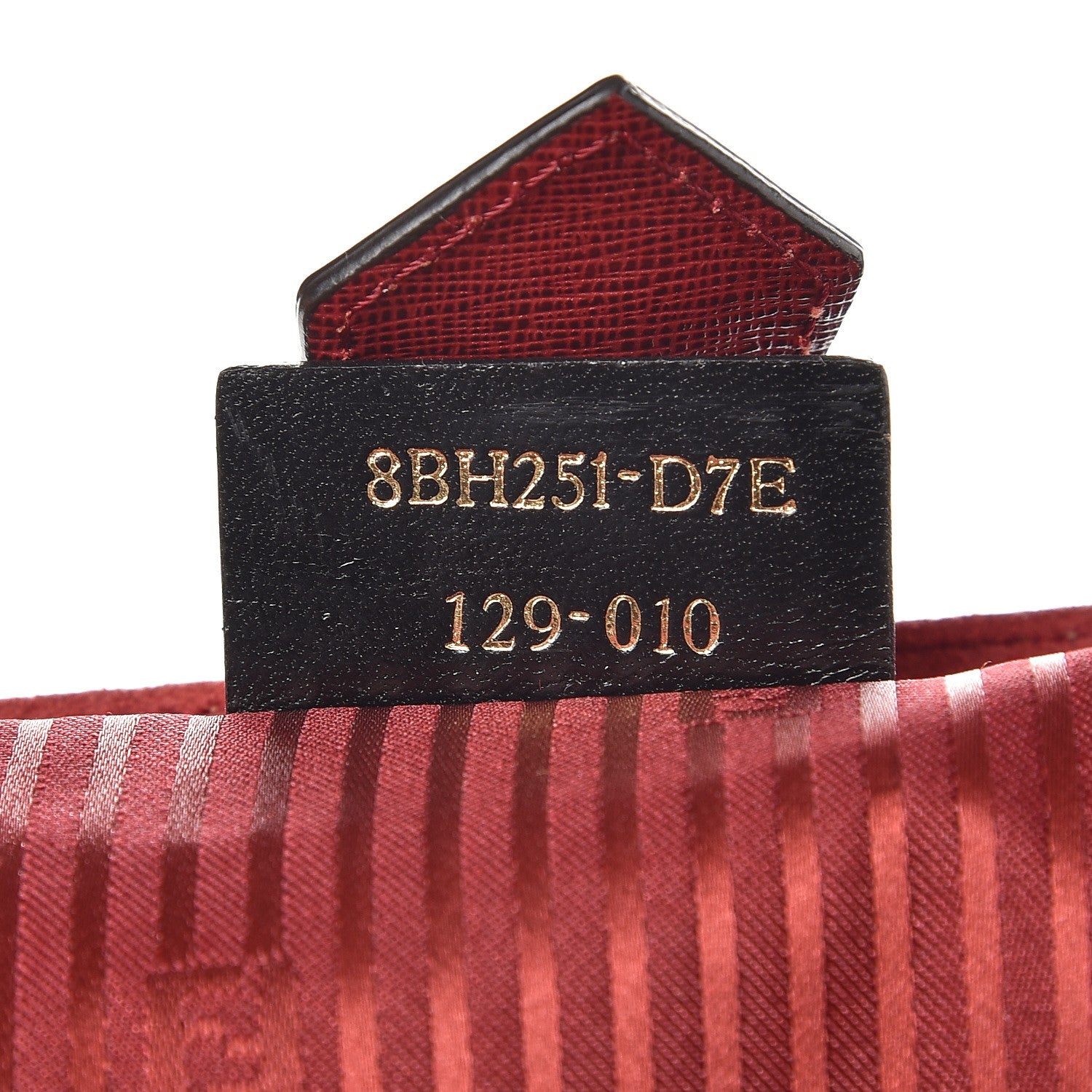 Fendi Vitello Elite Large 2Jours Tote Rosso Scuro Ciliegia 7 of 10