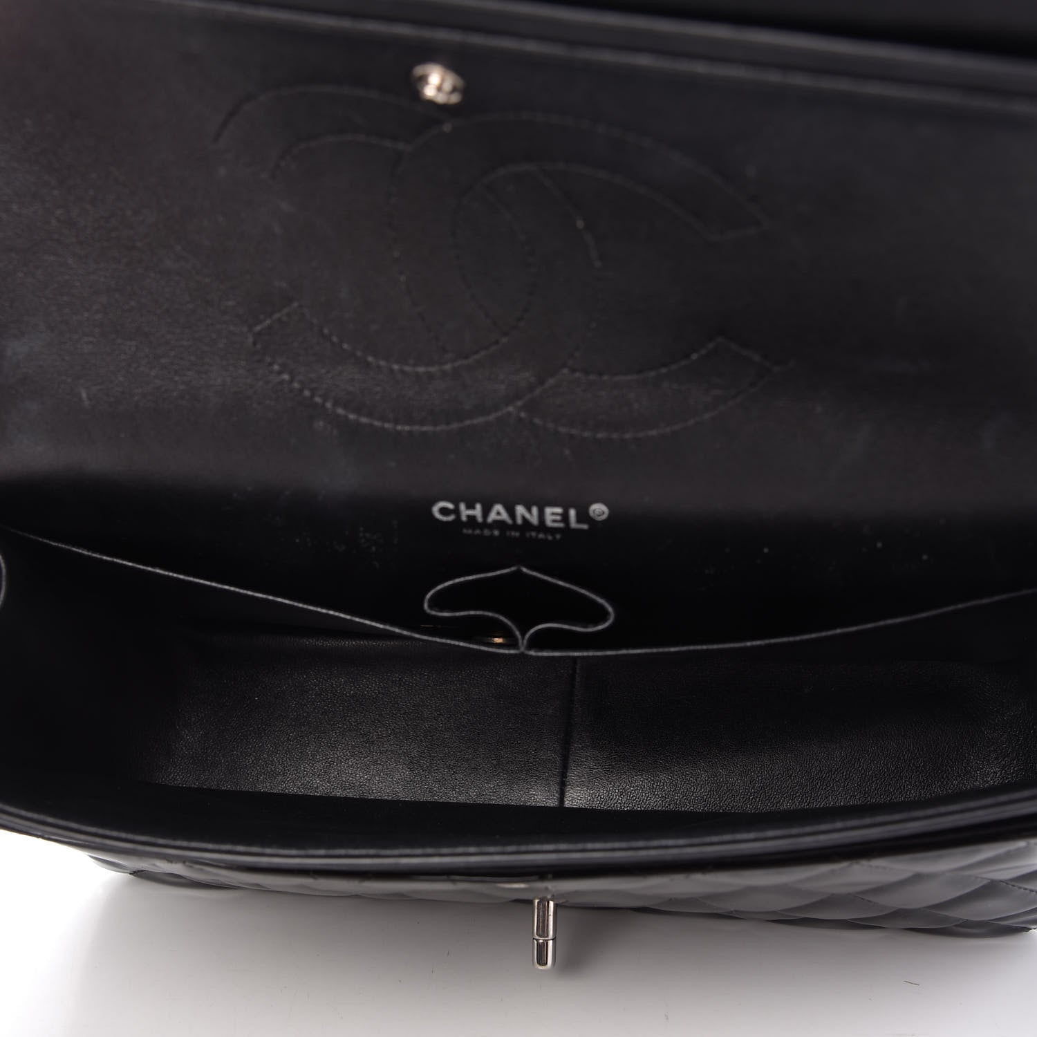 Chanel Patent Quilted Jumbo Double Flap Black 5 of 10