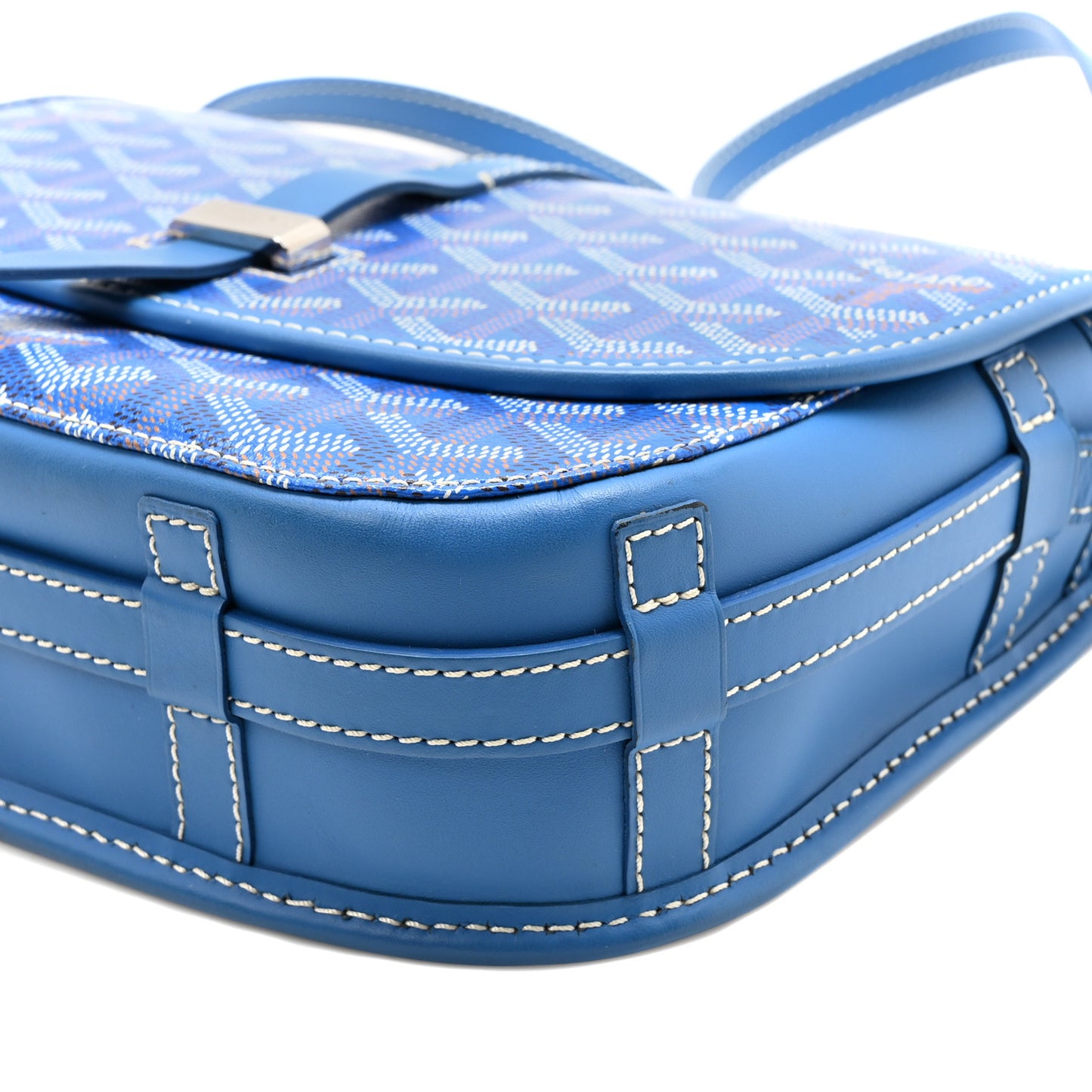 Goyardine Belvedere II PM Messenger Bag Sky Blue