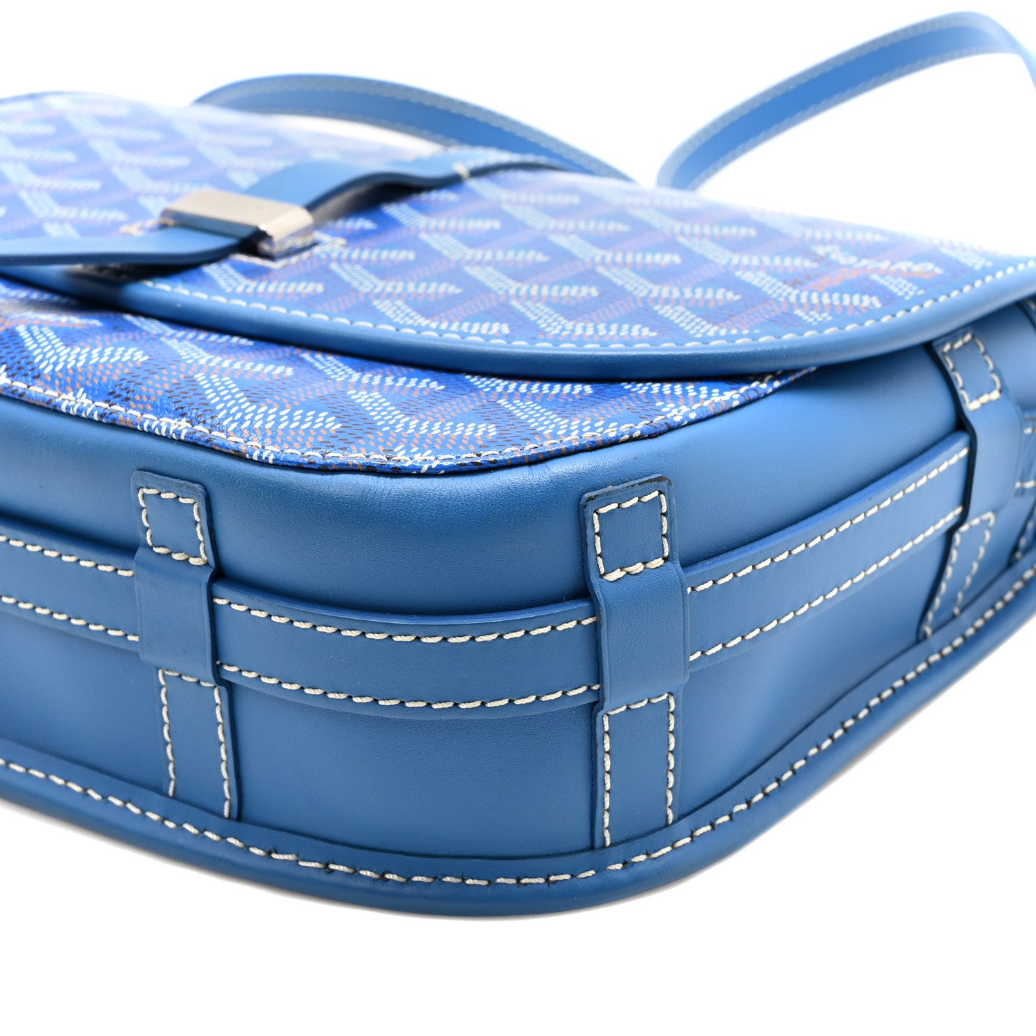 Goyard Goyardine Belvedere II PM Messenger Bag Sky Blue 9 of 9