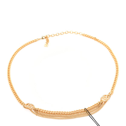 Chanel Crystal CC Multi Strand Chain Belt 75 Gold 1 of 5