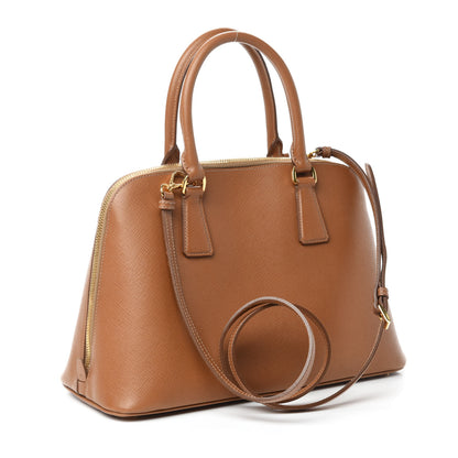 Prada Saffiano Lux Bauletto Caramel 3 of 10