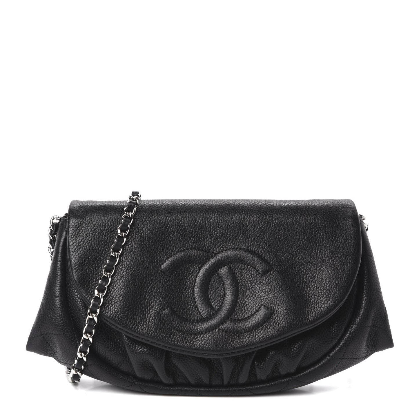 Caviar Half Moon Wallet On Chain WOC Black