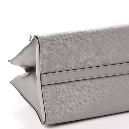 Prada Saffiano City Calf Small Esplanade Tote Nube 7 of 14