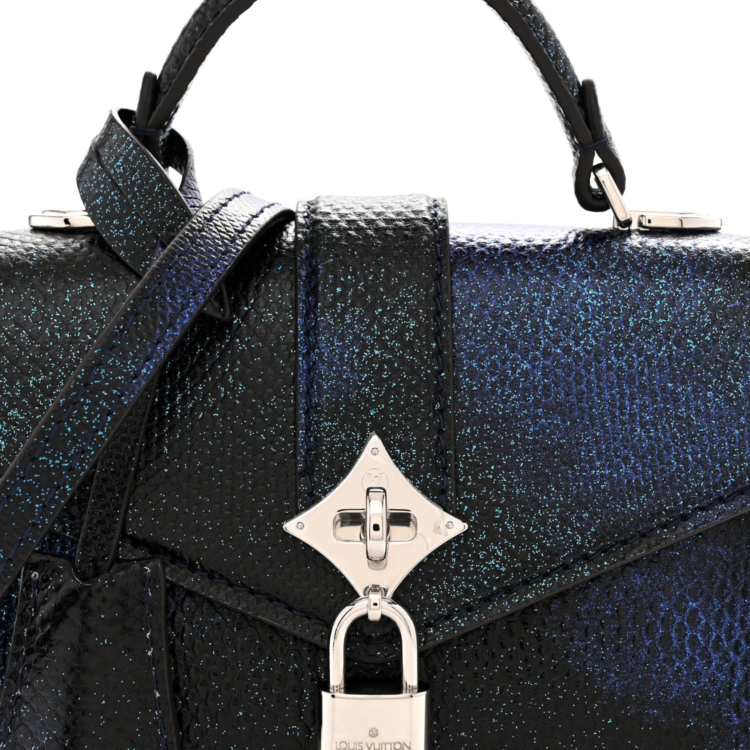 Louis Vuitton Iridescent Snakeskin Rose Des Vents Mini Blue 8 of 11
