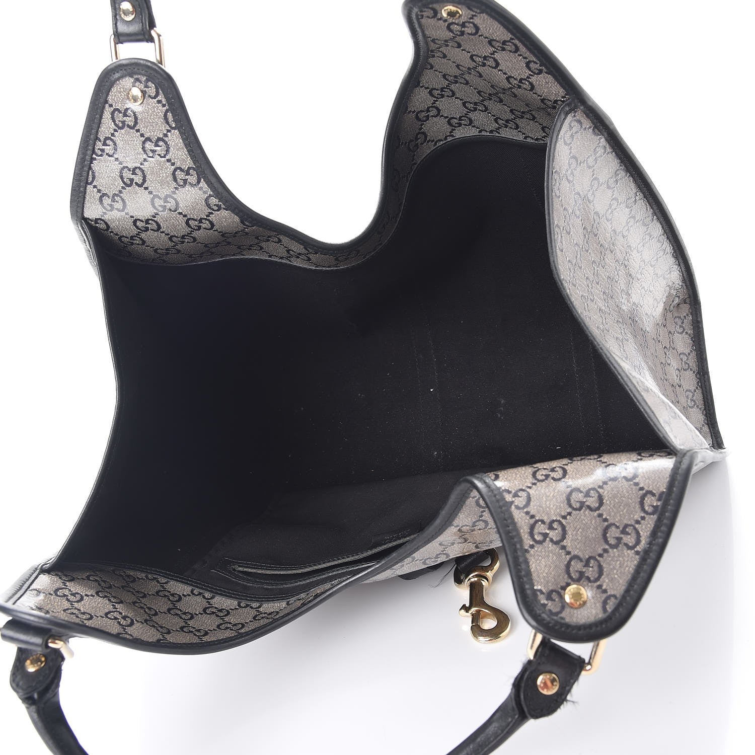 Gucci Crystal Monogram Large Joy Shoulder Bag Black 5 of 16