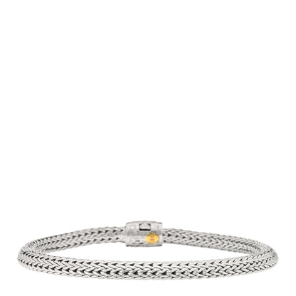 John Hardy Sterling Silver Diamond 5mm Classic Chain Bracelet 2 of 3