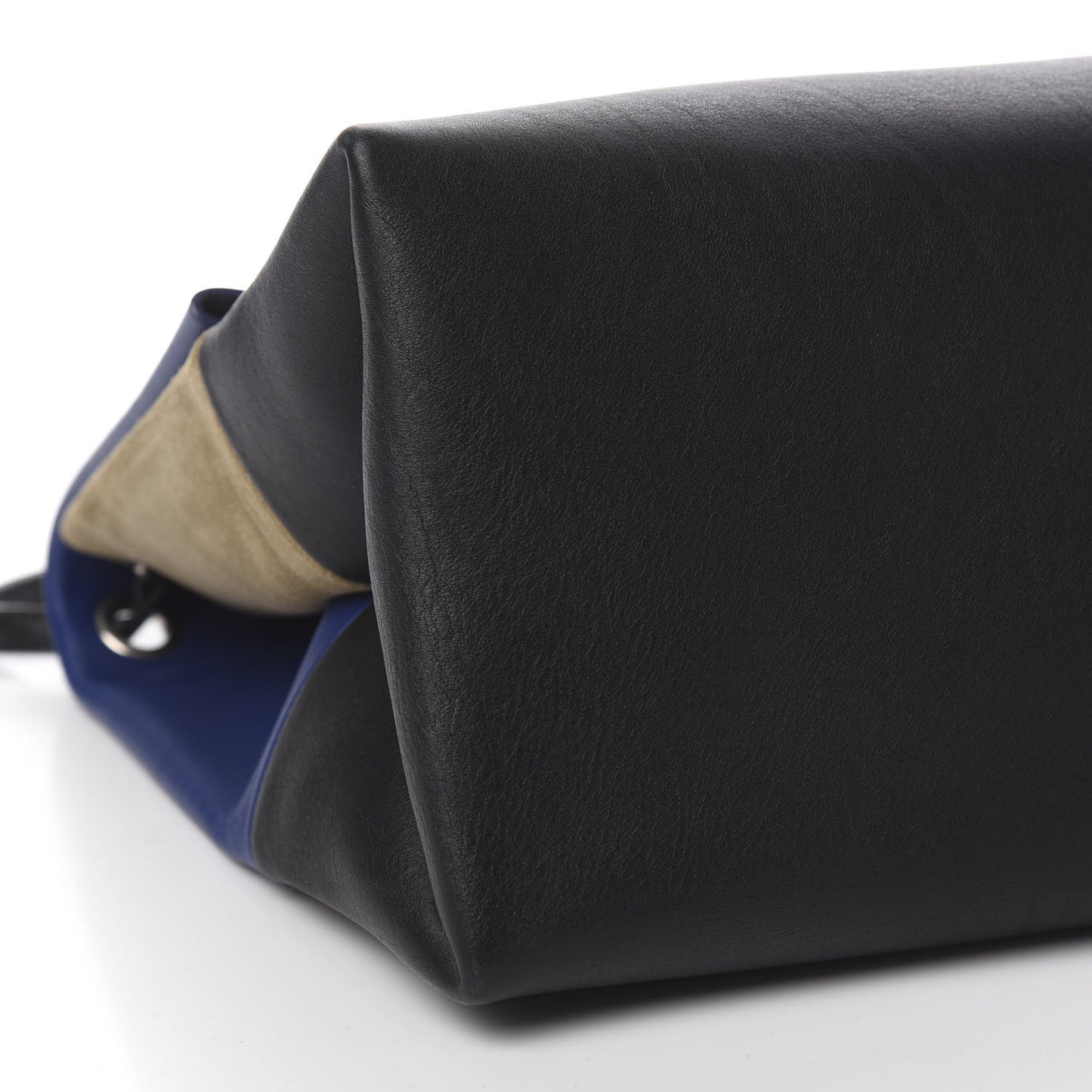 Calfskin Suede All Soft Shoulder Bag Indigo