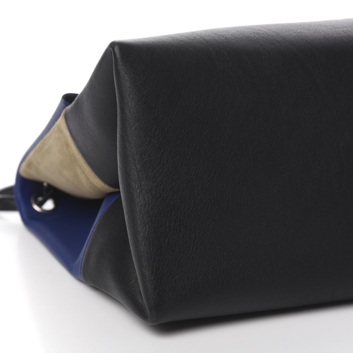 Celine Calfskin Suede All Soft Shoulder Bag Indigo 8 of 9