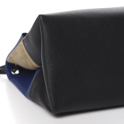 Celine Calfskin Suede All Soft Shoulder Bag Indigo 8 of 9
