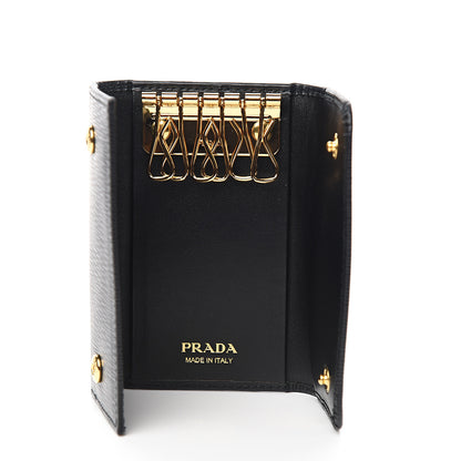 Prada Vitello Move 6 Key Holder Black 4 of 6