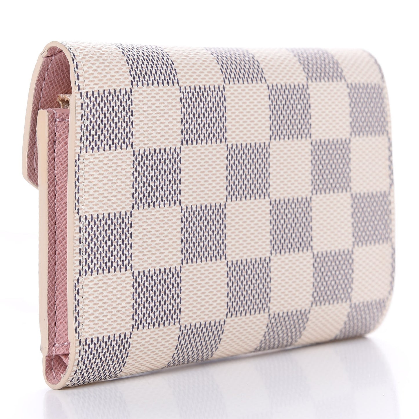 Damier Azur Victorine Wallet Rose Ballerine