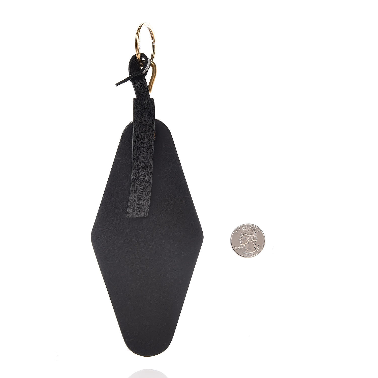 Balenciaga Calfskin Hotel Diamond Key Ring Black 2 of 5