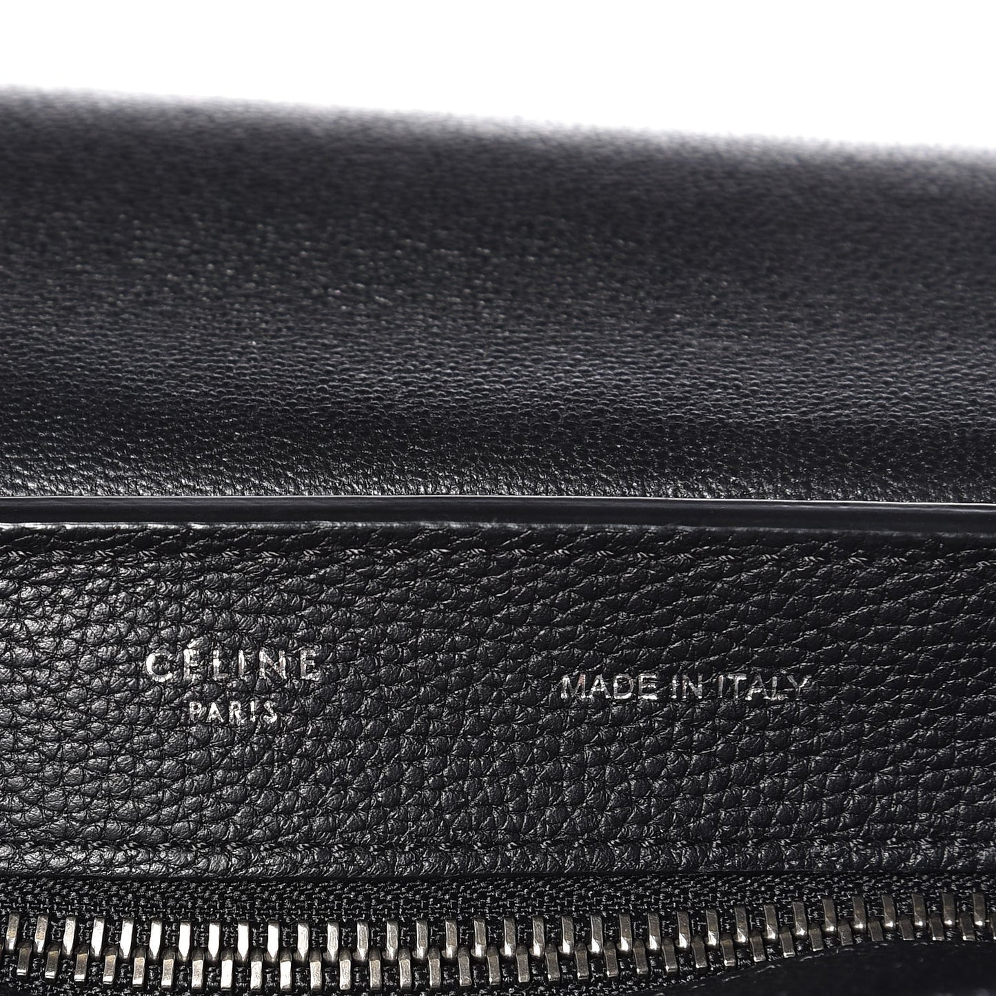 Drummed Calfskin Suede Medium Trapeze Black
