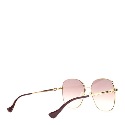 Gucci Metal Round Sunglasses GG1089SA Gold Red 4 of 7