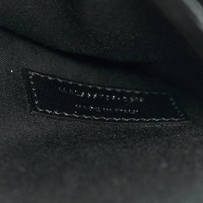 Saint Laurent Smooth Shiny Calfskin Monogram Uptown Pouch Black 7 of 10