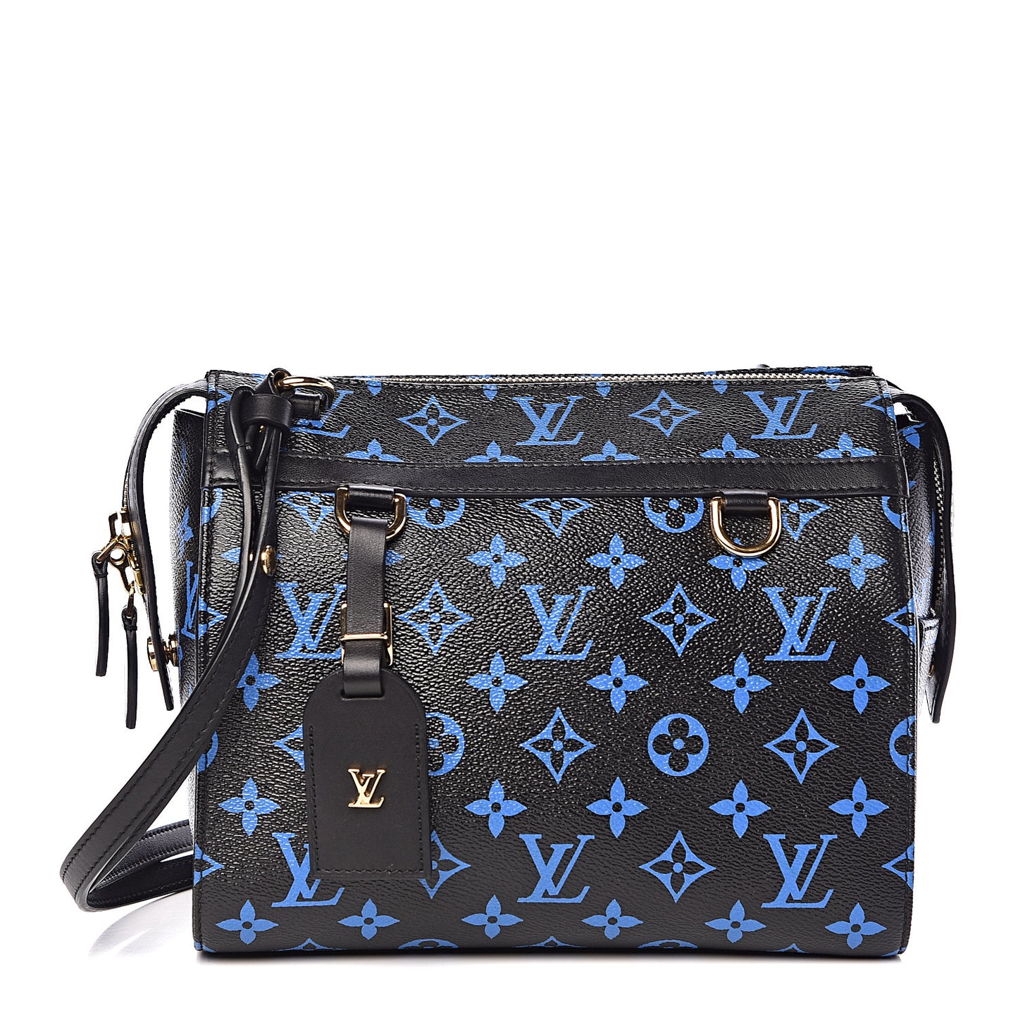 Colored Monogram Speedy Amazon PM Blue Black