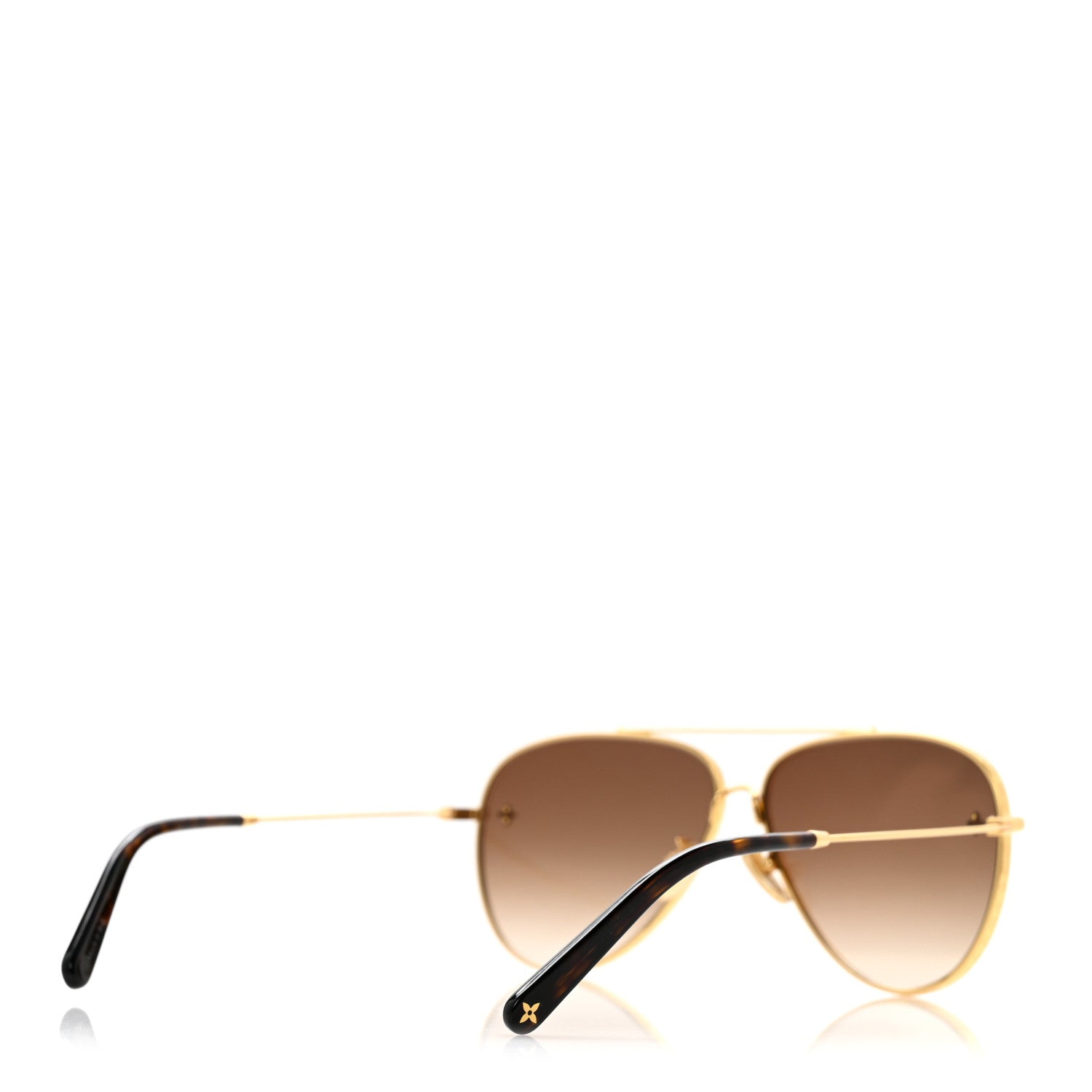 Louis Vuitton Metal The LV Pilot Sunglasses Z1619U Gradient Brown Monogram 4 of 8