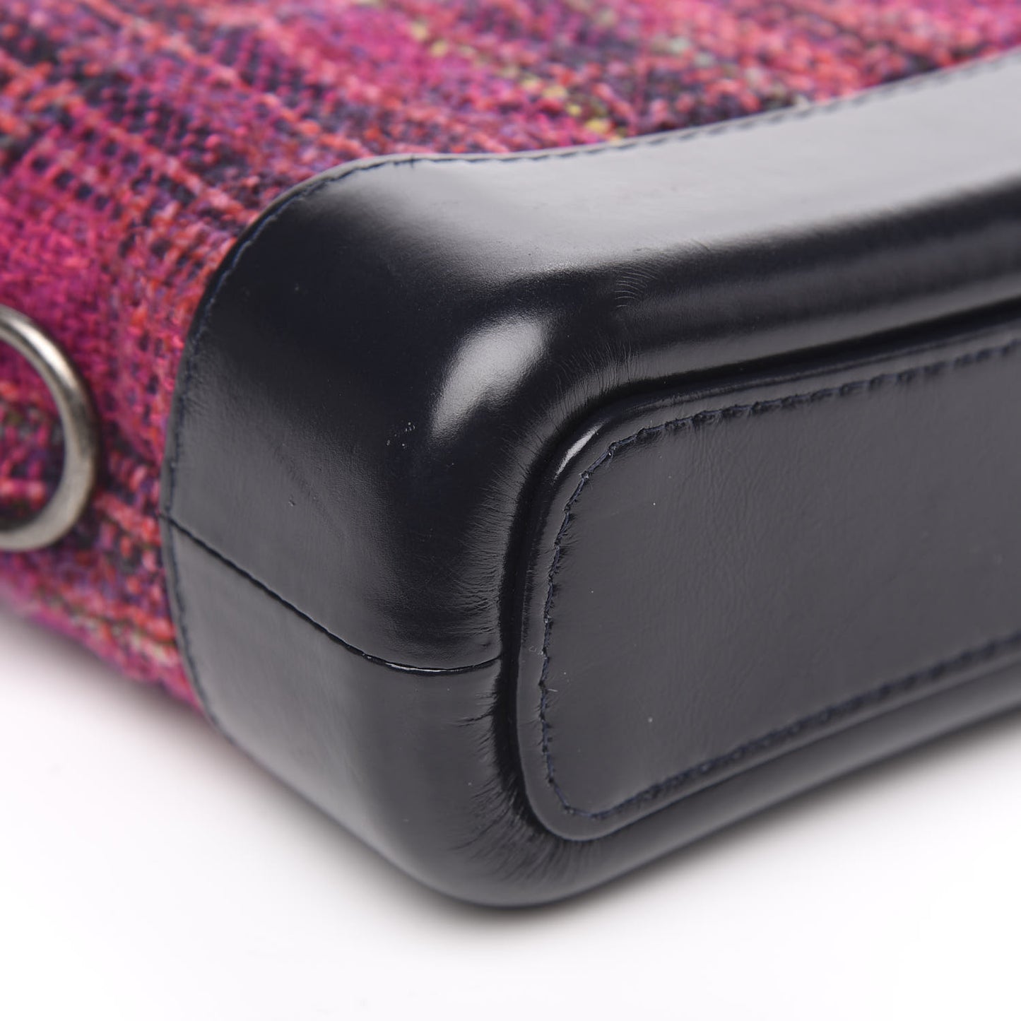 Tweed Calfskin Small Gabrielle Hobo Dark Navy