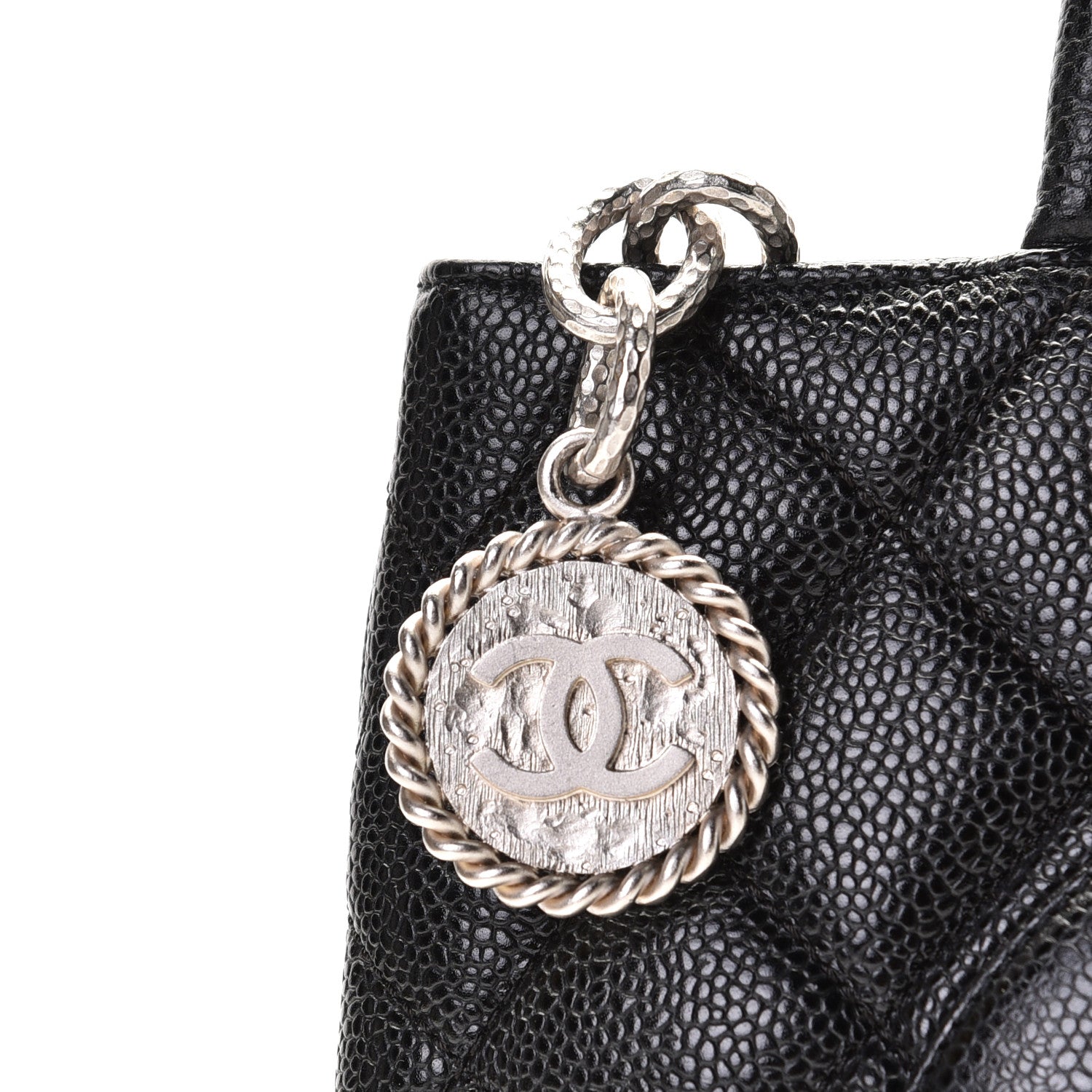 Chanel Caviar Quilted Medallion Tote Black 7 of 9