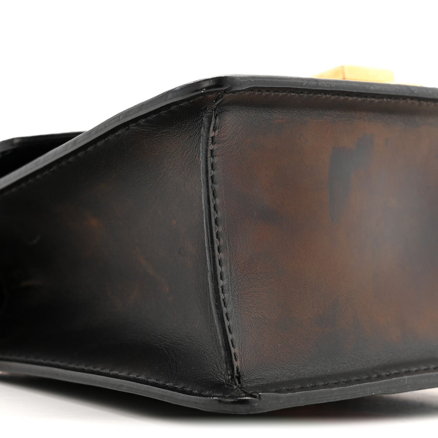Calfskin Mini Sylvie Chain Shoulder Bag Black