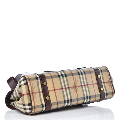 Burberry Haymarket Check Buckle Satchel 4 of 11