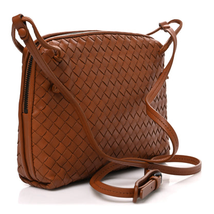 Bottega Veneta Nappa Intrecciato Nodini Crossbody Messenger Noce 3 of 11