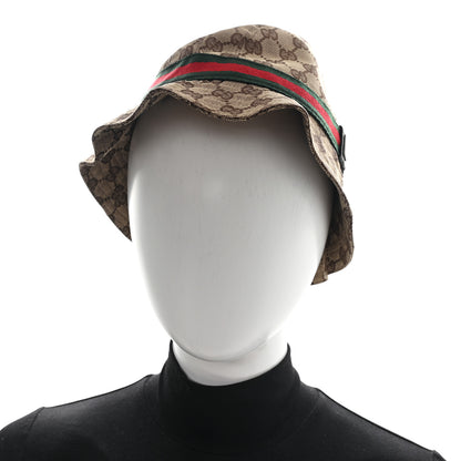 Gucci Monogram Web Bucket Hat M Brown 2 of 11