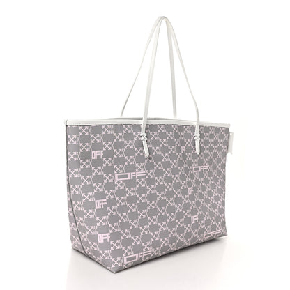 Off-White Coated Canvas Arrow Print Day Off Tote Bag White 4 of 10