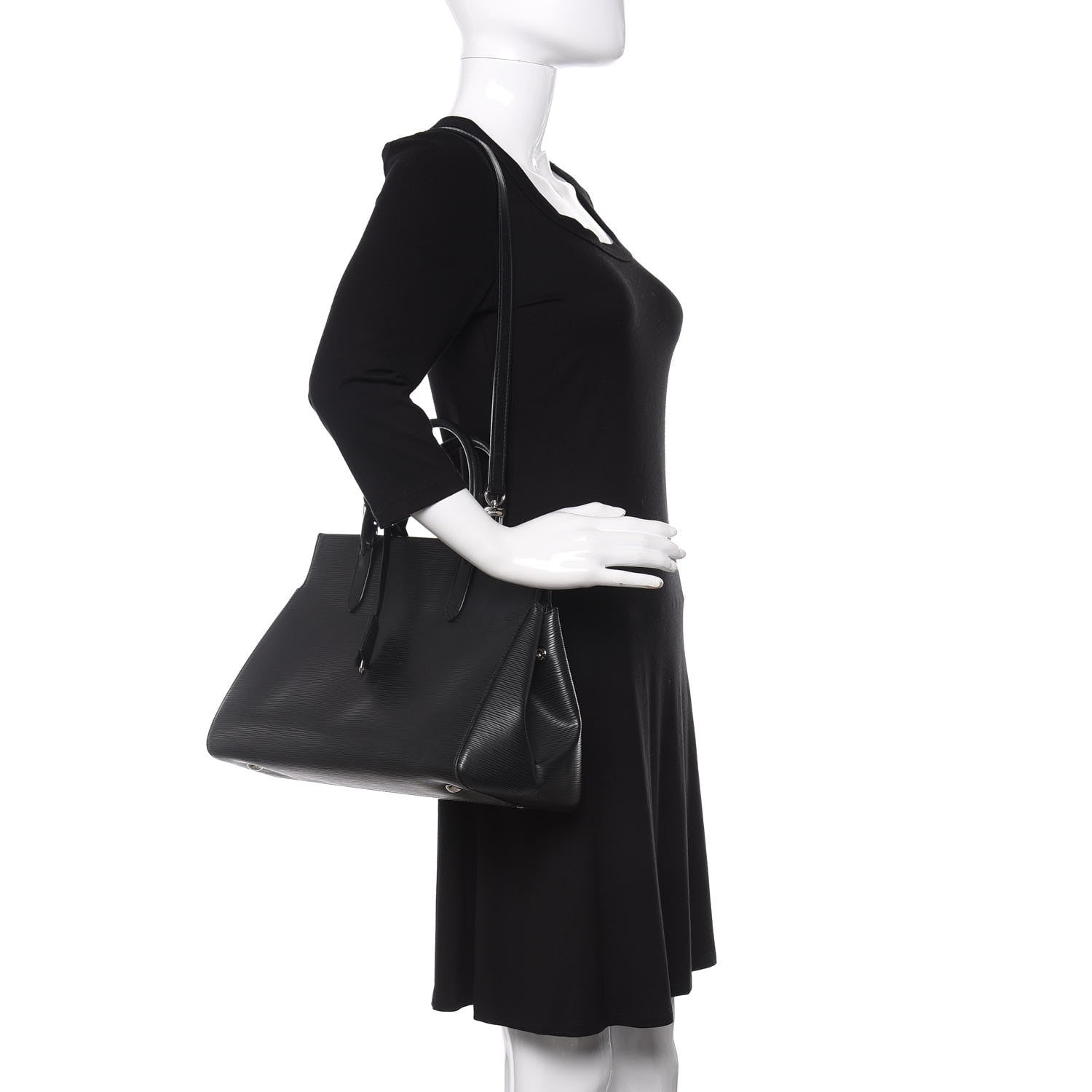 Louis Vuitton Epi Marly MM Black 2 of 13