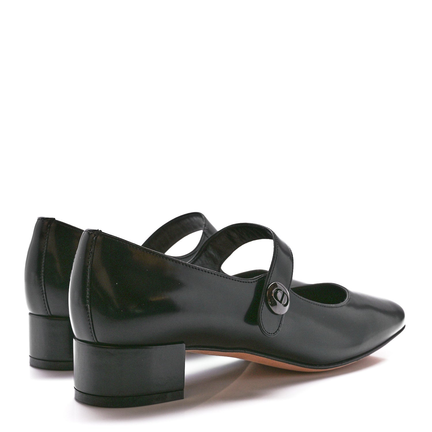 Christian Dior Brushed Calfskin Uniform 30mm Pumps 39 Black 4 of 8