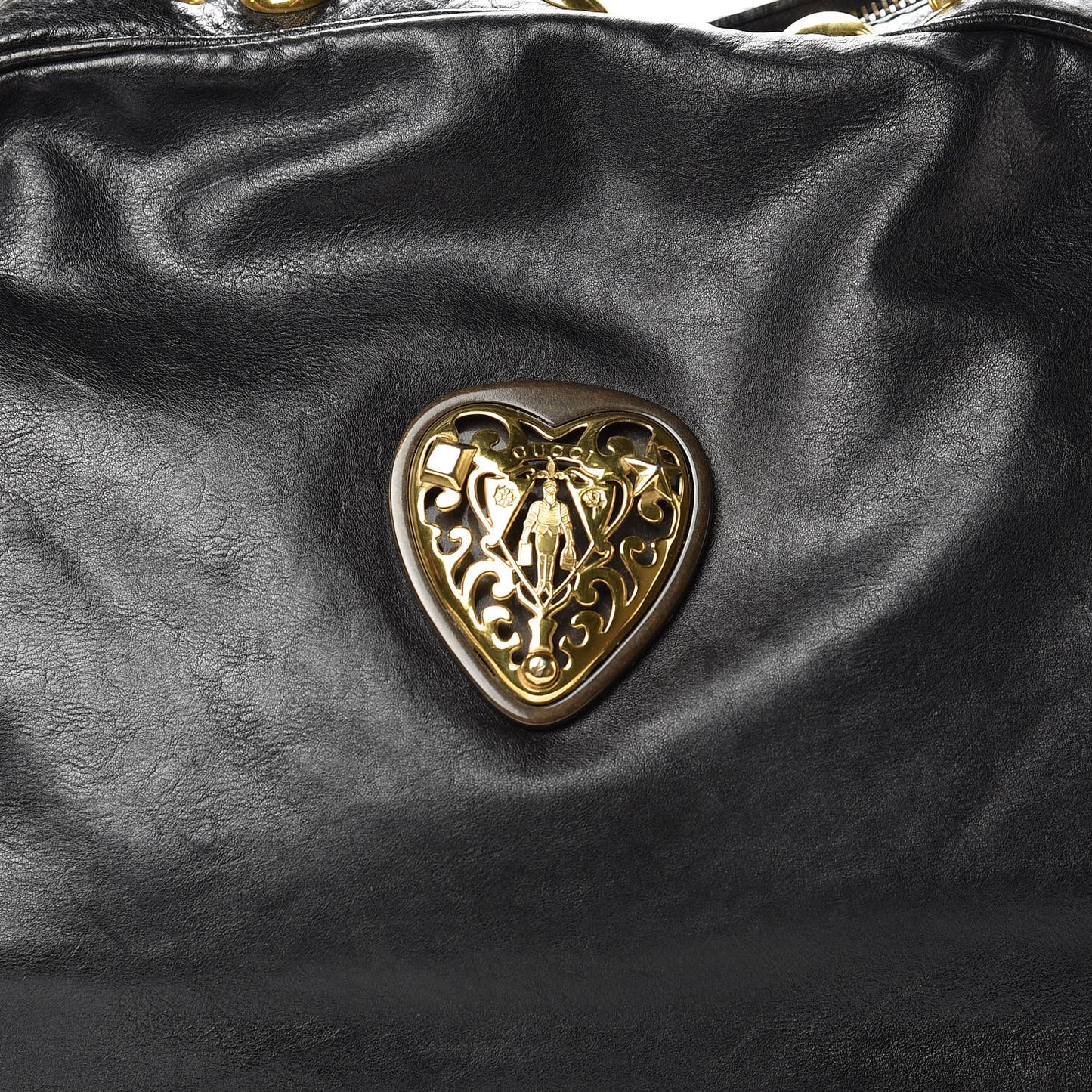 Calfskin Large Babouska Dome Satchel Black
