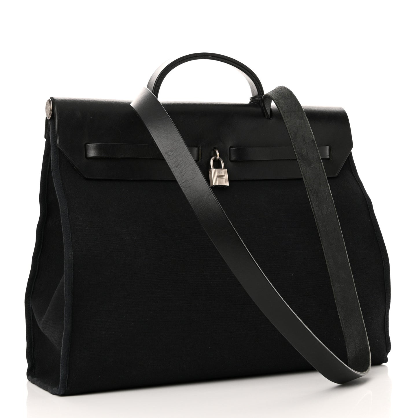 Toile Vache Calfskin Herbag 39 MM Black