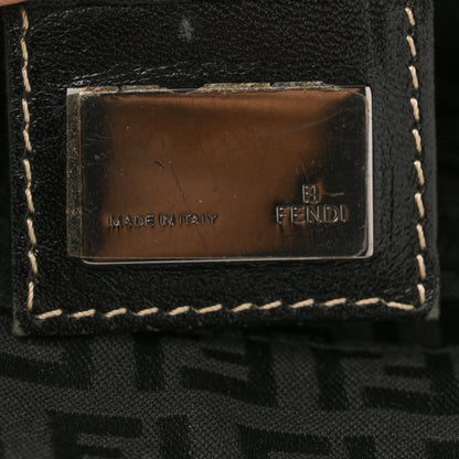 Fendi Zucchino Small Roll Tote Black 6 of 14