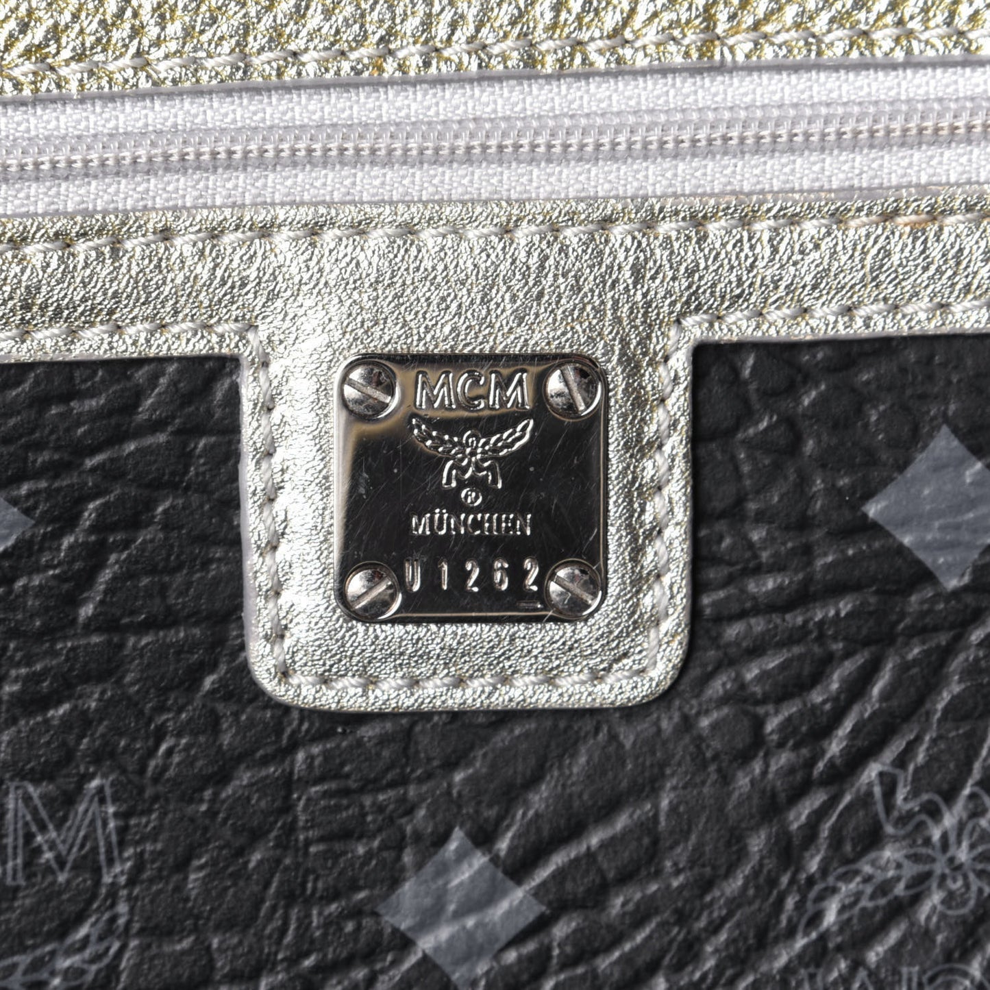 Visetos Striped Munich Lion Tote Black