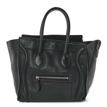 Celine Smooth Calfskin Micro Luggage Black 1 of 12